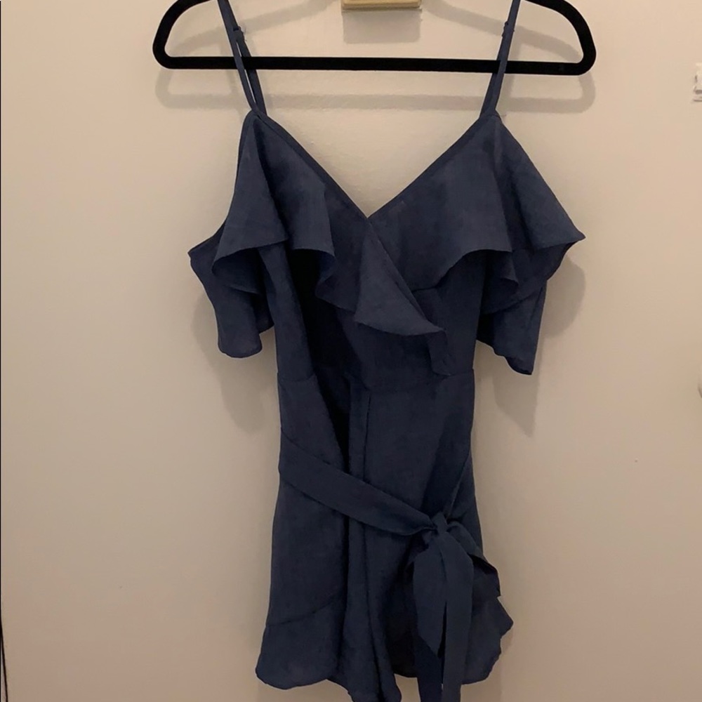 WORN ONCE - cold shoulder romper